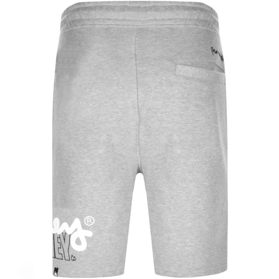 Alternative Image for ProductMoney Stencil Block Logo Shorts Grey2